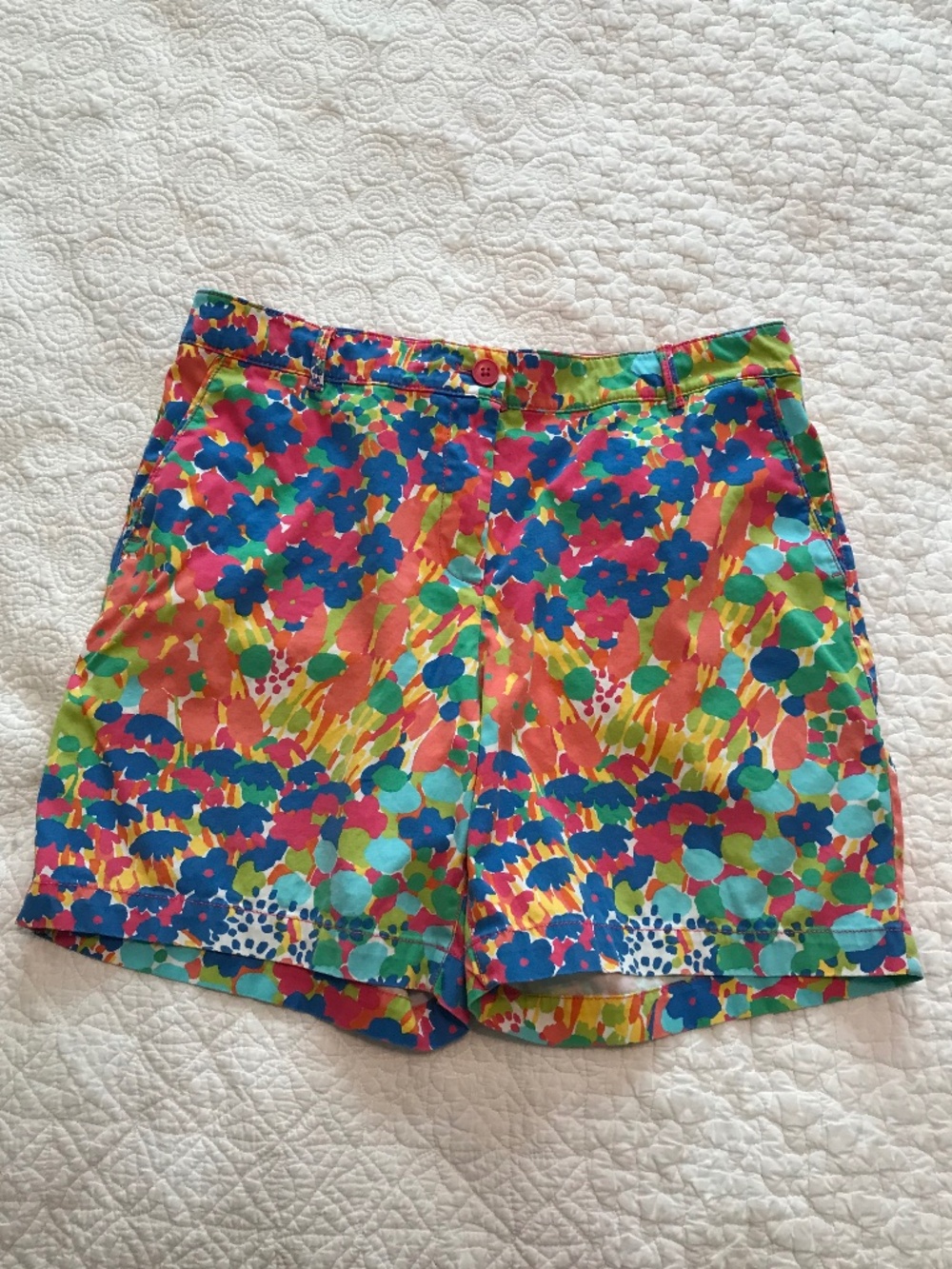 Talbots brightly floral 4 pocket the Weekend short (10)